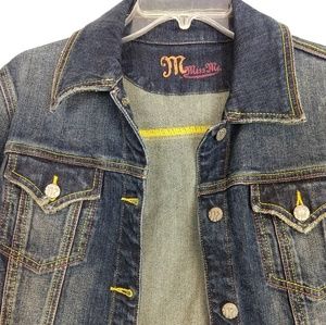 Miss Me denim jacket Medium Ashley embroidered